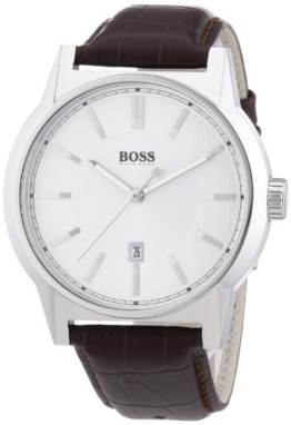 Hugo Boss Herren-Armbanduhr ARCHITECTURE ROUND Analog Quarz Leder 1512912 - 1