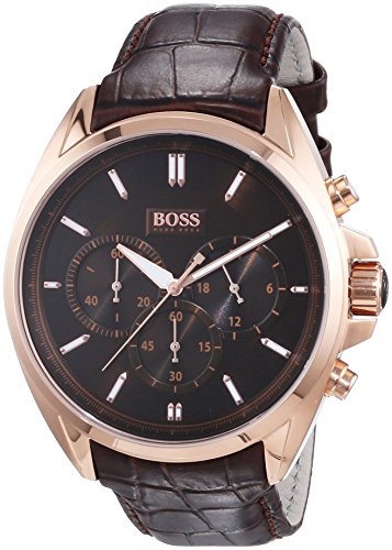Hugo Boss Herren-Armbanduhr XL Driver Chronograph Quarz Leder 1513036 - 1