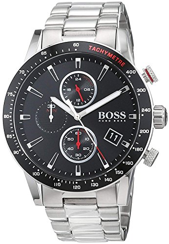Hugo BOSS Herren Chronograph Quarz Uhr mit Edelstahl Armband 1513509 - 5