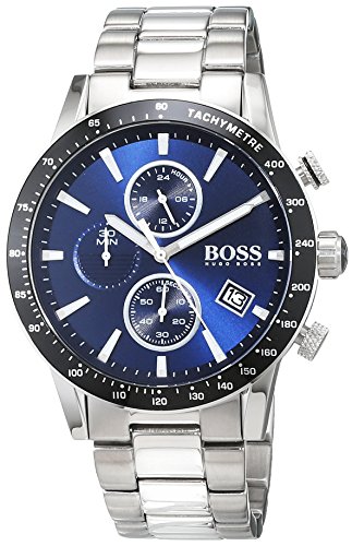 Hugo BOSS Herren Chronograph Quarz Uhr mit Edelstahl Armband 1513510 - 1