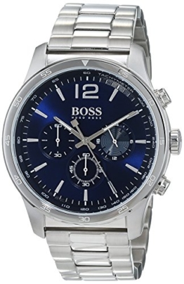 Hugo BOSS Herren Chronograph Quarz Uhr mit Edelstahl Armband 1513527 - 1
