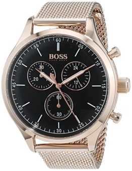 Hugo BOSS Herren Chronograph Quarz Uhr mit Edelstahl Armband 1513548 - 1