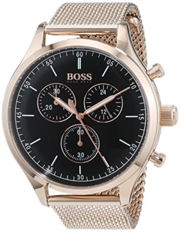 Hugo BOSS Herren Chronograph Quarz Uhr mit Edelstahl Armband 1513548 - 1