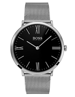 Hugo BOSS Herren Datum klassisch Quarz Uhr mit Edelstahl Armband 1513514 - 1