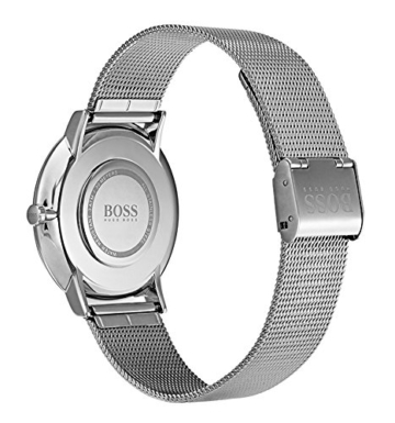 Hugo BOSS Herren Datum klassisch Quarz Uhr mit Edelstahl Armband 1513514 - 4