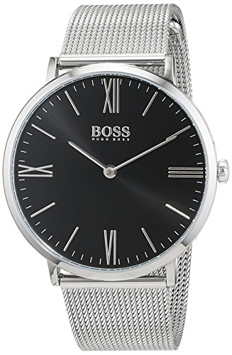 Hugo BOSS Herren Datum klassisch Quarz Uhr mit Edelstahl Armband 1513514 - 5