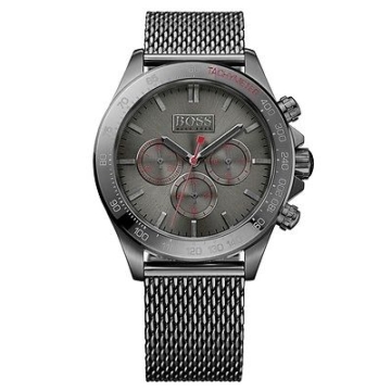 Hugo Boss Ikon Chronograph Uhr Herrenuhr Edelstahl Chrono grau 1513443