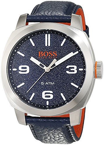 Hugo Boss Orange Cape Town Herren-Armbanduhr Analog mit blauem Leder Armband 1513410 - 1