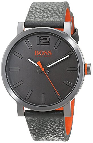 Hugo Boss Orange Herren-Armbanduhr Quarz mit Leder Armband 1550037 - 1