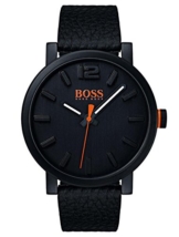 Hugo Boss Orange Herren-Armbanduhr Quarz mit Leder Armband 1550038 - 1