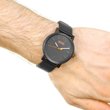 Hugo Boss Orange Herren-Armbanduhr Quarz mit Leder Armband 1550038 - 5