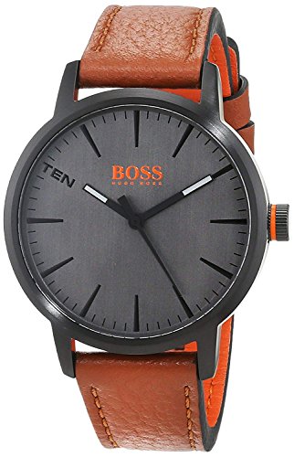 Hugo Boss Orange Herren-Armbanduhr Quarz mit Leder Armband 1550054 - 4