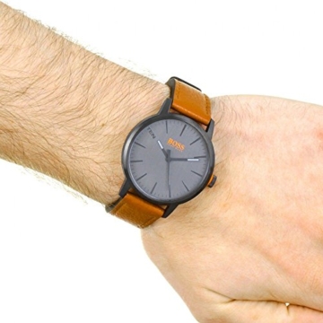Hugo Boss Orange Herren-Armbanduhr Quarz mit Leder Armband 1550054 - 5