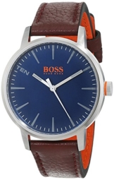 Hugo Boss Orange Herren-Armbanduhr Quarz mit Leder Armband 1550057 - 1