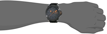 Hugo Boss Orange New York Herren-Armbanduhr Quartz mit schwarzem Silikon Armband 1513004 - 2