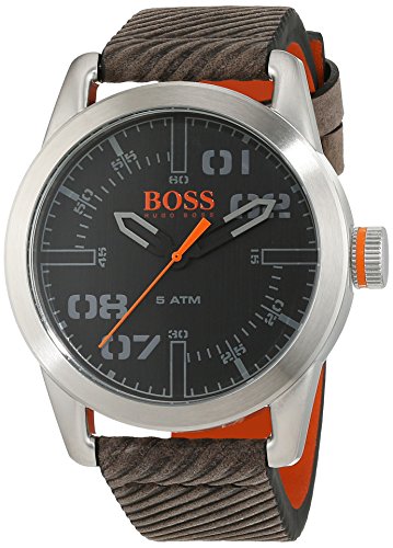 Hugo Boss Orange Oslo Herren-Armbanduhr Quartz mit Leder Armband 1513417 - 1