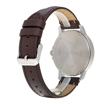 Hugo Boss Orange Unisex-Armbanduhr - Analog Quarz Uhr mit Leder Armband 1550060 - 4