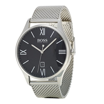 Hugo BOSS Unisex Analog Quarz Uhr mit Edelstahl Armband 1513601 - 3