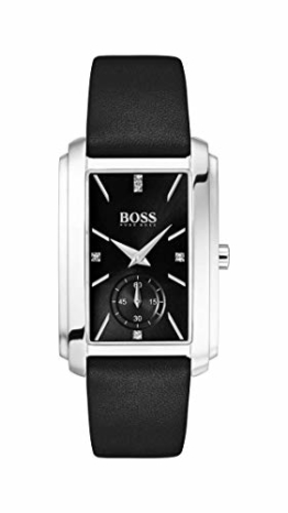Hugo Boss Watch Damen Analog Quarz Uhr mit Leder Armband 1502436 - 1