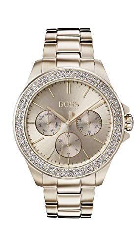 Hugo Boss Watch Damen Multi Zifferblatt Quarz Uhr mit Roségold Armband 1502443 - 1