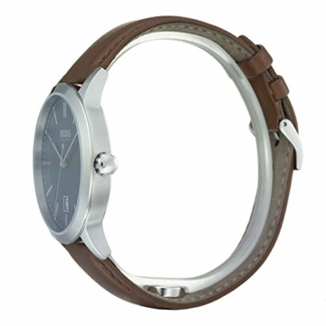 Hugo Boss Watch Herren Analog Quarz Uhr mit Leder Armband 1513612 - 3
