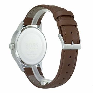 Hugo Boss Watch Herren Analog Quarz Uhr mit Leder Armband 1513612 - 4