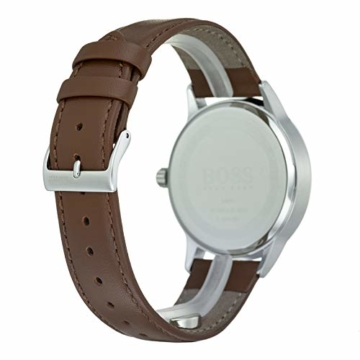 Hugo Boss Watch Herren Analog Quarz Uhr mit Leder Armband 1513612 - 5