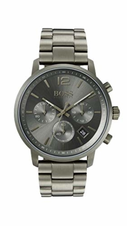 Hugo Boss Watch Herren Chronograph Quarz Uhr mit Edelstahl Armband 1513610 - 1