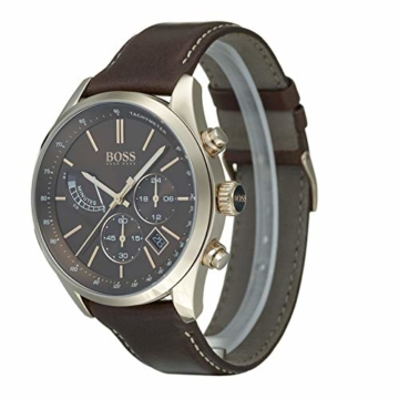 Hugo Boss Watch Herren Chronograph Quarz Uhr mit Leder Armband 1513605 - 2