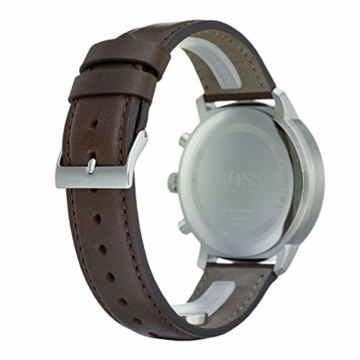 Hugo Boss Watch Herren Chronograph Quarz Uhr mit Leder Armband 1513606 - 5