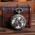 joyliveCY Taschenuhr mit Wolf-Motiv, mit Quarz-Uhrwerk und Halskette, cooler Stil, antiker Stil, hohl, Bronze - 2