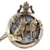 joyliveCY Taschenuhr mit Wolf-Motiv, mit Quarz-Uhrwerk und Halskette, cooler Stil, antiker Stil, hohl, Bronze - 1