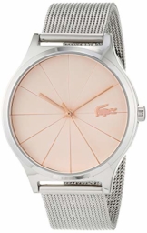 Lacoste Damen Analog Quarz Uhr mit Edelstahl Armband 2001042 - 1