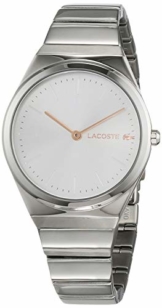 Lacoste Damen Analog Quarz Uhr mit Edelstahl Armband 2001054 - 1