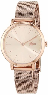 Lacoste Damen Analog Quarz Uhr mit Roségold Armband 2001051 - 1