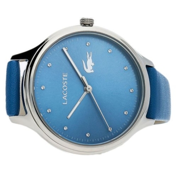 Lacoste Damen Datum klassisch Quarz Uhr mit Leder Armband 2001006 - 3