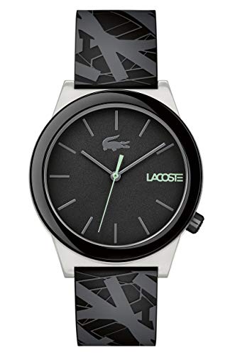 Lacoste Herren Datum klassisch Quarz Uhr mit Silikon Armband 2010937 - 1
