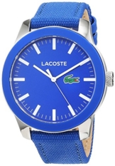 Lacoste Herren Datum klassisch Quarz Uhr mit Stoff Armband 2010921 - 1