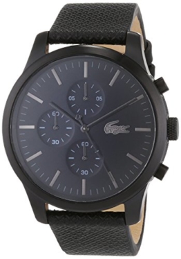 Lacoste Unisex-Armbanduhr Chronograph Quarz Uhr mit Leder Armband 2010947 - 1