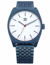 adidas Herrenuhr Process_M1.6 Link-Edelstahl-Armband, 20 Mm Breite (0,38 Mm) One Size Navy/Silber Sunray/Rot - 1
