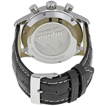 ALPINA ALPINER Herren-Armbanduhr 41.5MM Armband Leder AUTOMATIK AL-750SG4E6 - 3