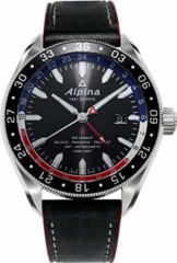 Alpina Alpiner Herren-Armbanduhr 44mm Armband Leder Automatik AL-550GRN5AQ6 - 1