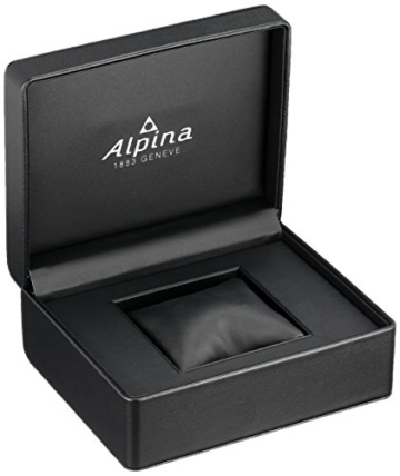 Alpina Damen '' Comtesse 'Swiss Quarz Edelstahl und Gummi Fitness Uhr, Farbe: Schwarz (Modell: al-281by3 V4) - 3