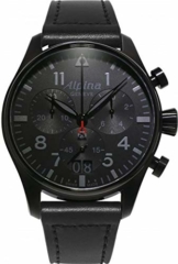 Alpina Geneve Startimer Shadow Line Big Date Quartz Chronograph AL-372BB4FBS6 Herrenchronograph - 1