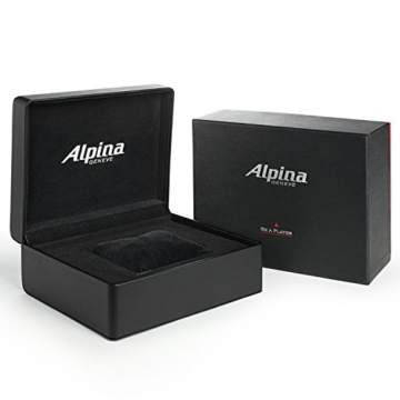 Alpina Herren Analog Automatik Uhr mit Gummi Armband AL-525LBBRG4V6 - 2