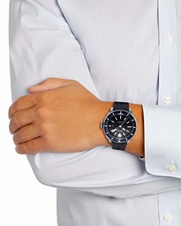 Alpina Herren Analog Automatik Uhr mit Gummi Armband AL-525LBN4V6 - 2