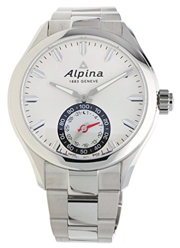 Alpina Herren Analog Quarz Uhr mit Edelstahl Armband AL-285S5AQ6B - 2