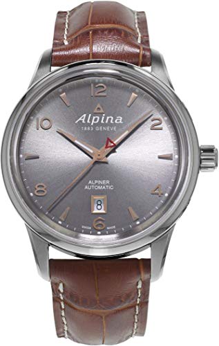 Alpina Herren-Armbanduhr 41mm Armband Leder Braun Automatik Analog AL-525VG4E6 - 1