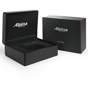 Alpina Herren-Armbanduhr 44mm Schwarz Schweizer Automatik AL-860SC4S6 - 2