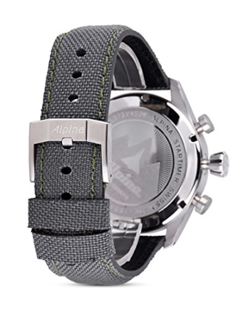 Alpina Herren Chronograph Quarz Uhr mit Leder Armband AL-372B4S6 - 3